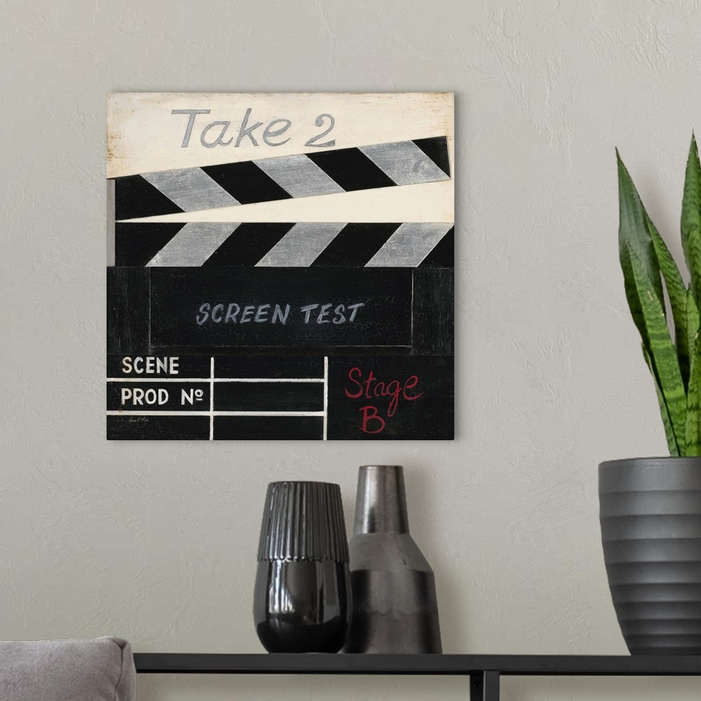 A modern room featuring Screen Test