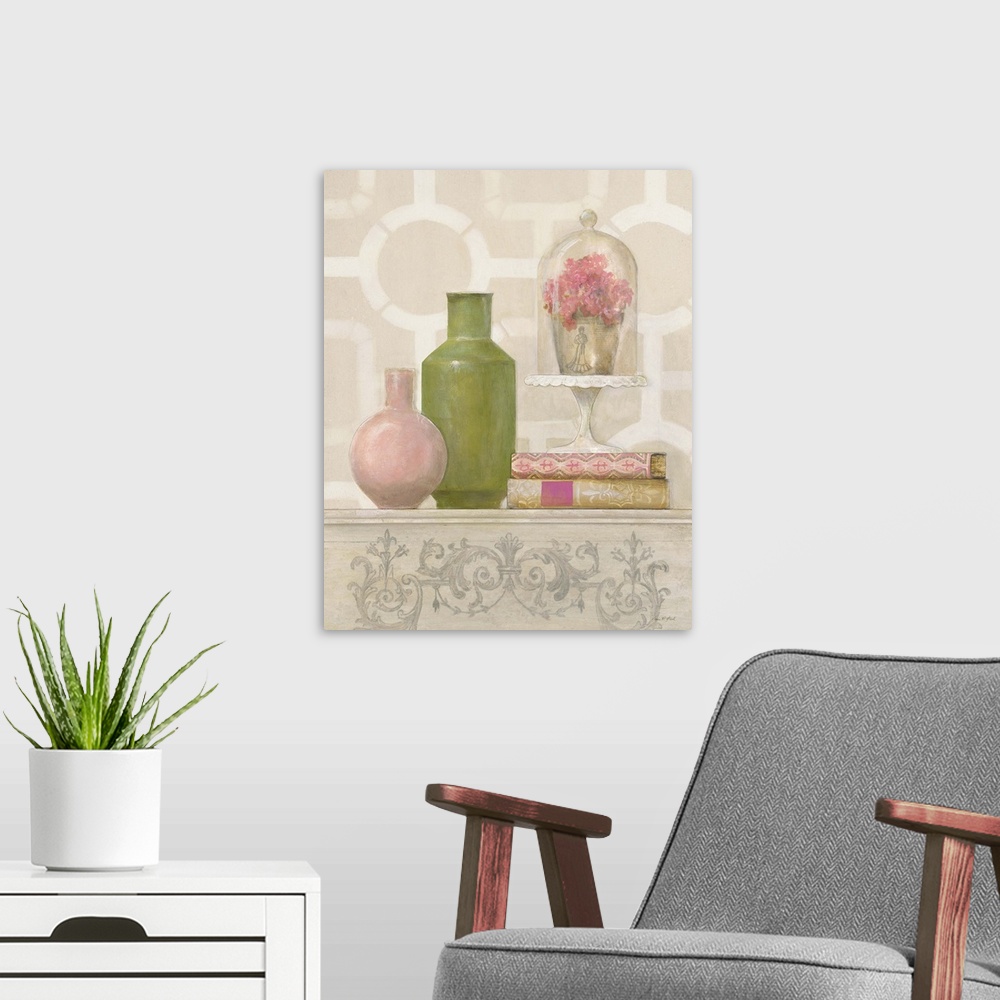 A modern room featuring Spring Palette Vignette