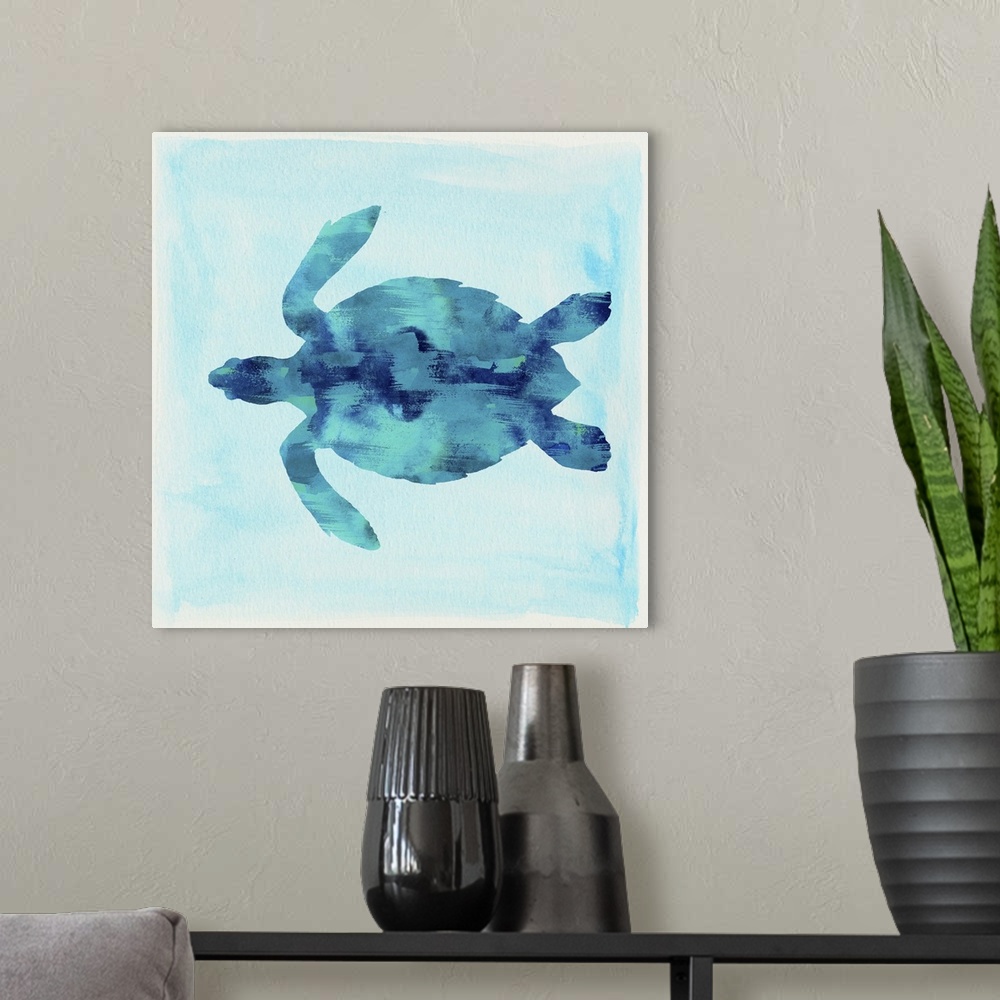 A modern room featuring Tropical Sea Turtle