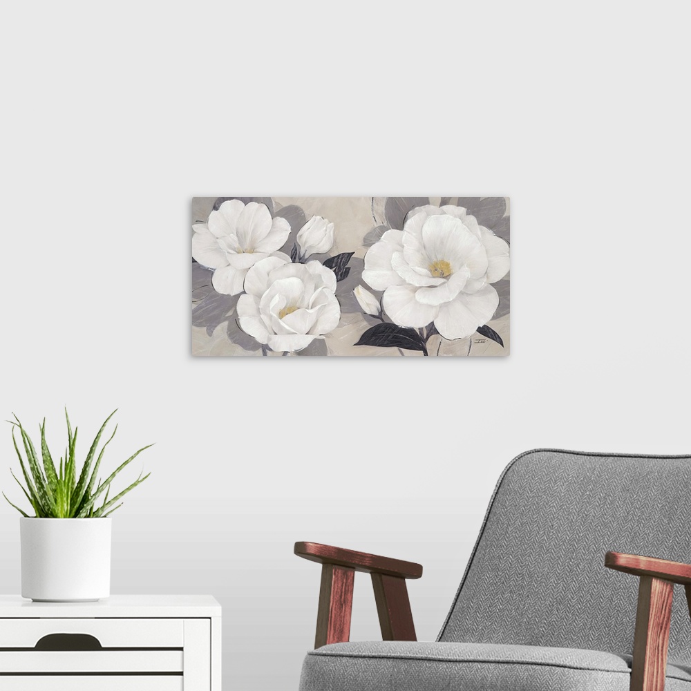 A modern room featuring Unfolding Blossoms