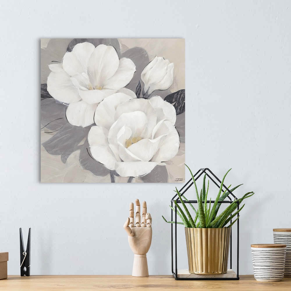 A bohemian room featuring Unfolding Blossoms Detail I