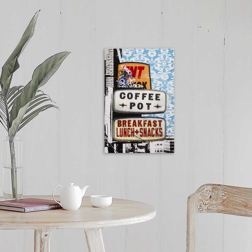 A farmhouse room featuring Urban Collage Cafe