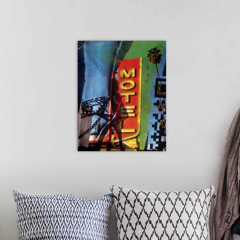 A bohemian room featuring Urban Collage Motel