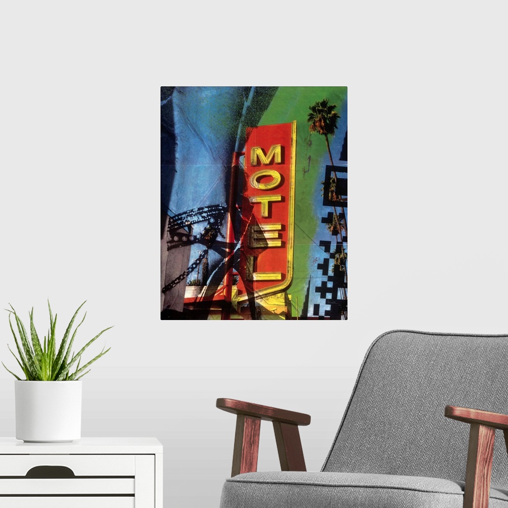 A modern room featuring Urban Collage Motel