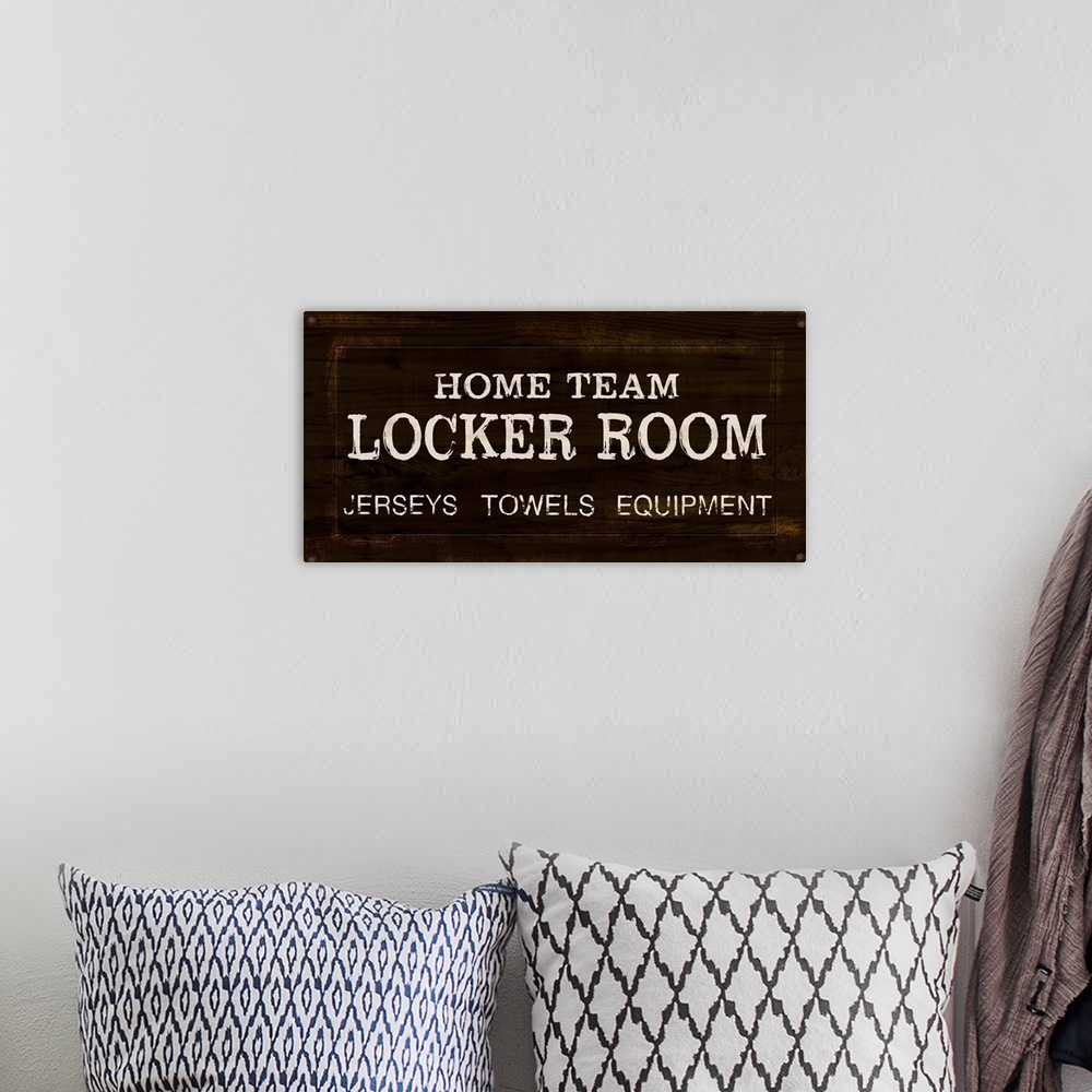 A bohemian room featuring Vintage Locker Room