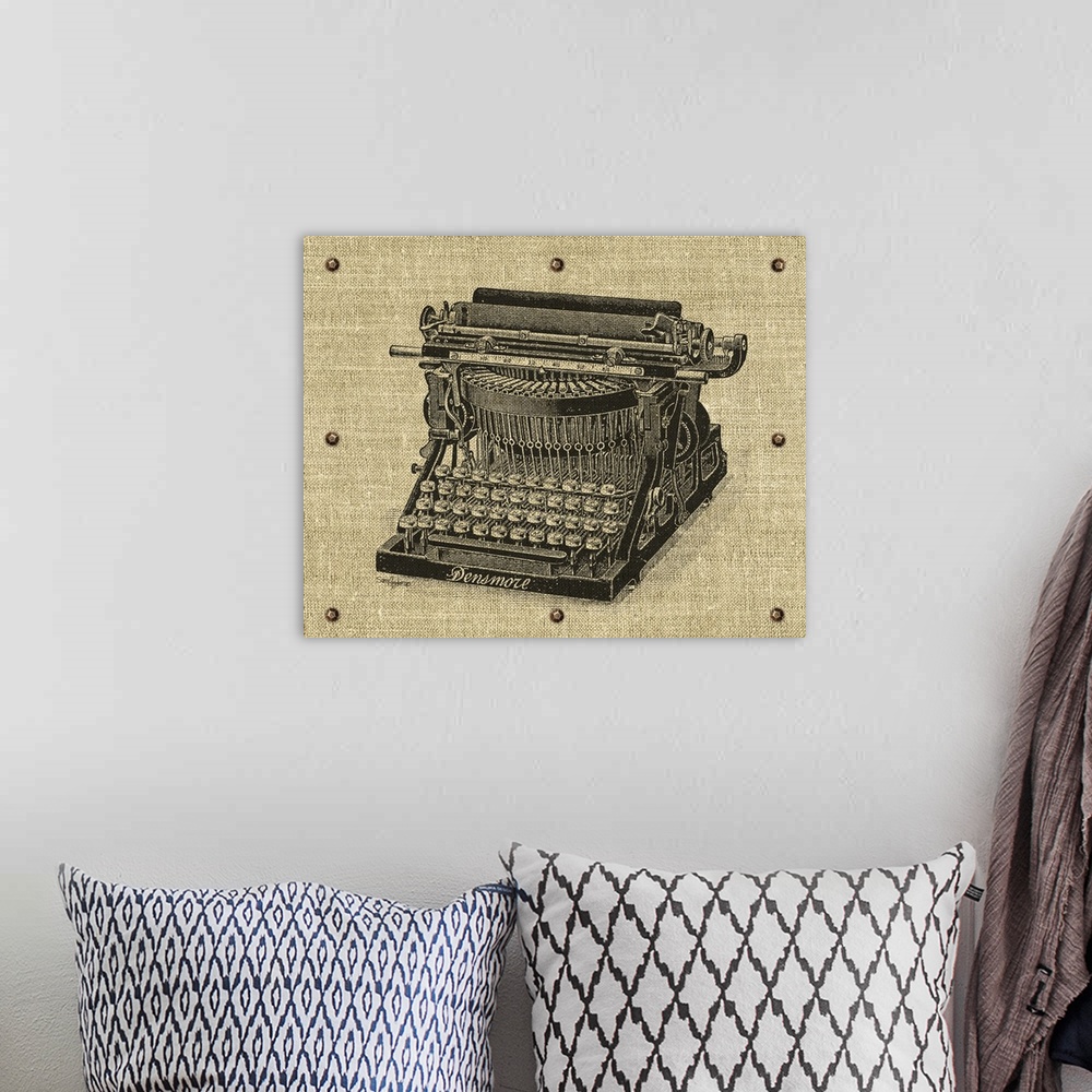 A bohemian room featuring Vintage Typewriter