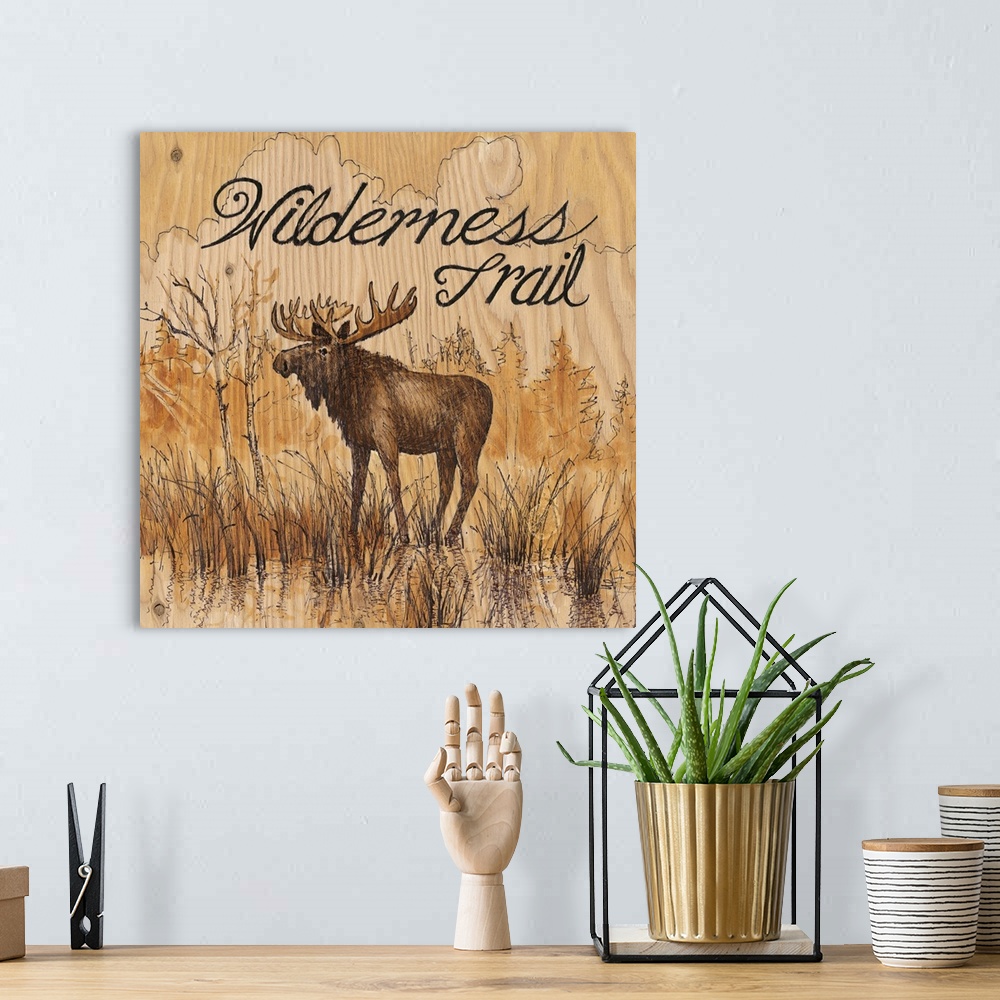 A bohemian room featuring Wilderness Trail