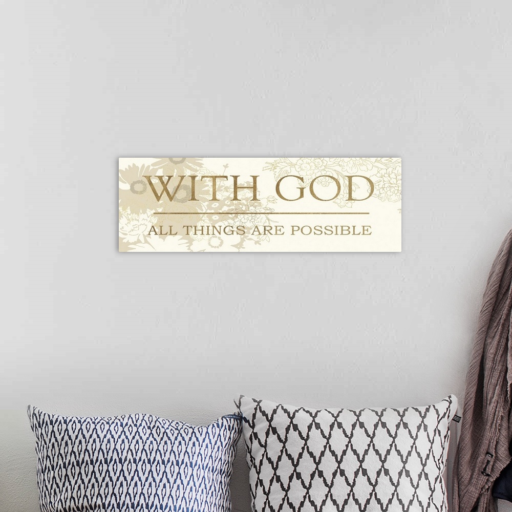 A bohemian room featuring With God