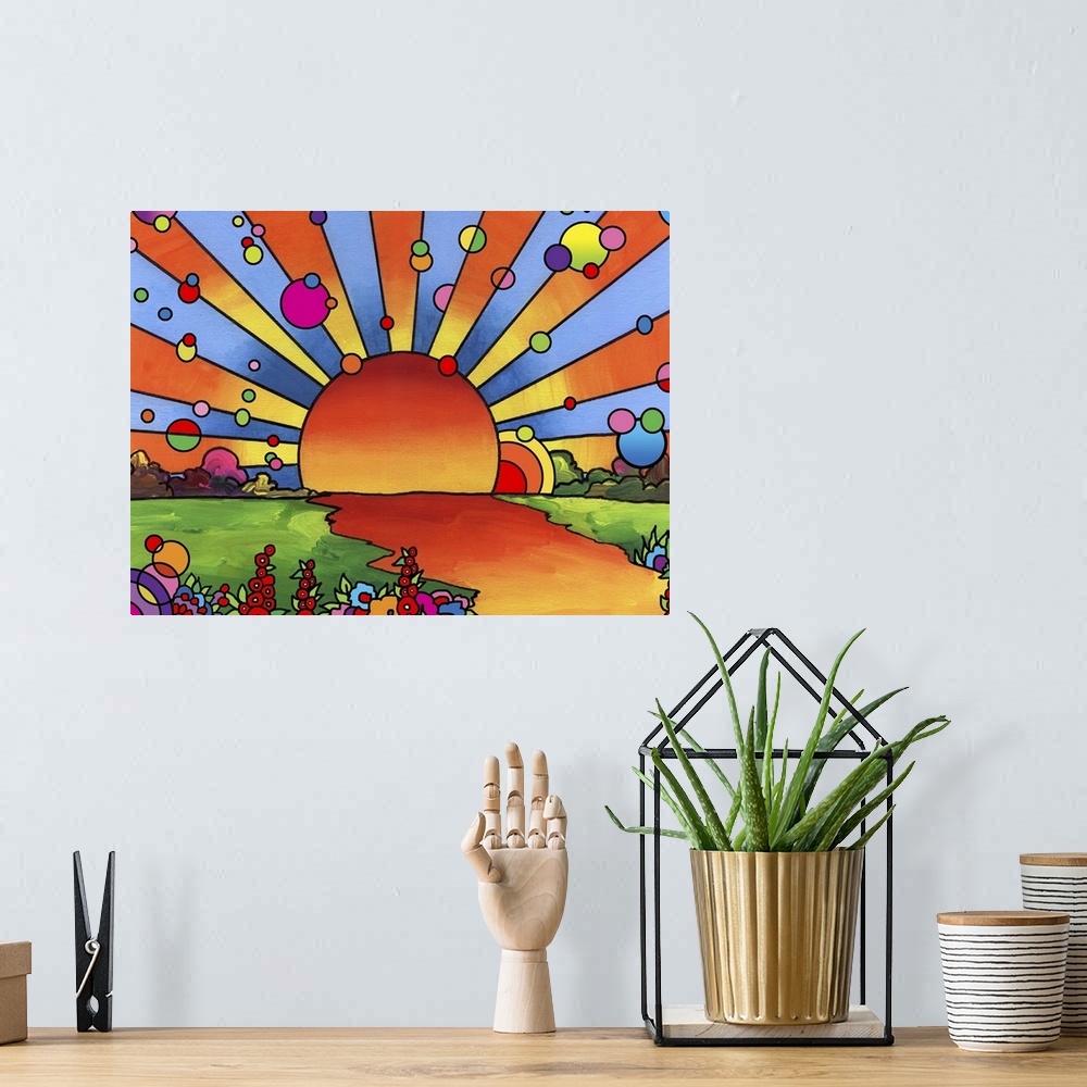 A bohemian room featuring 2014 Sunset