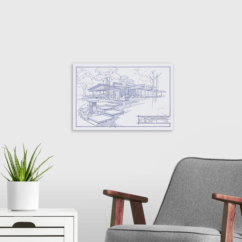 A modern room featuring 301 Cypress Dr. Blueprint