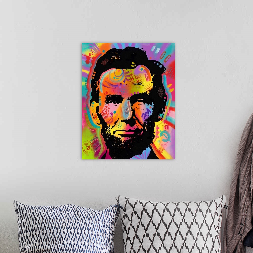 A bohemian room featuring Abraham Lincoln Out of My mind