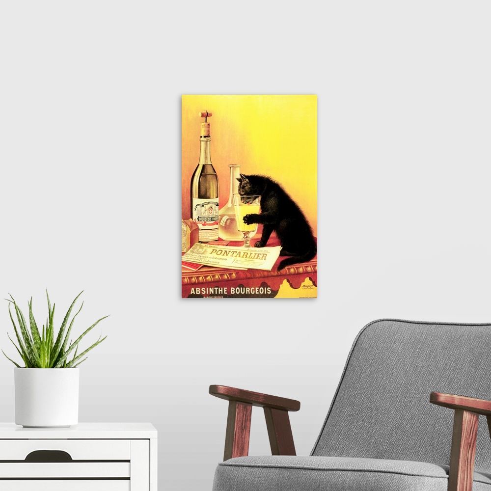 A modern room featuring Vintage Postercat
