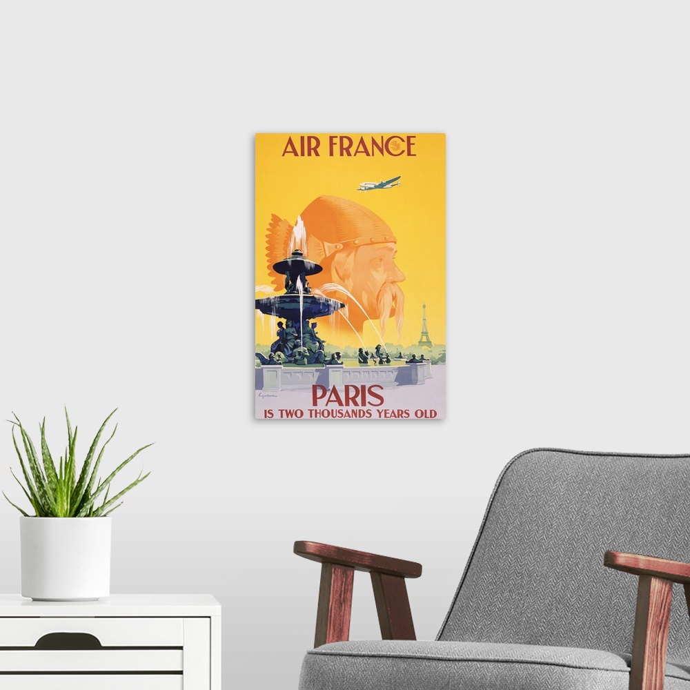 A modern room featuring Air France Paris