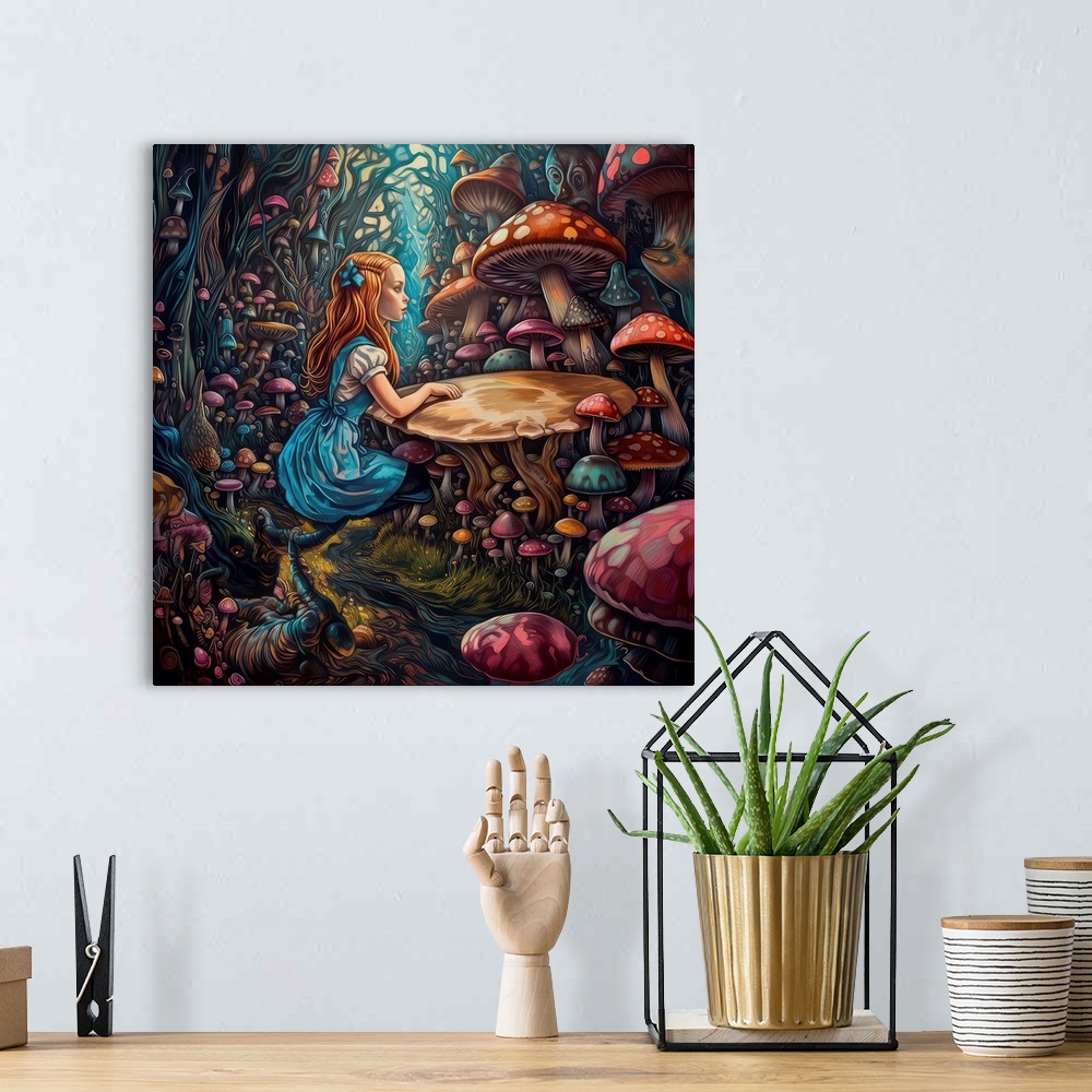 A bohemian room featuring Alice Mushrooms