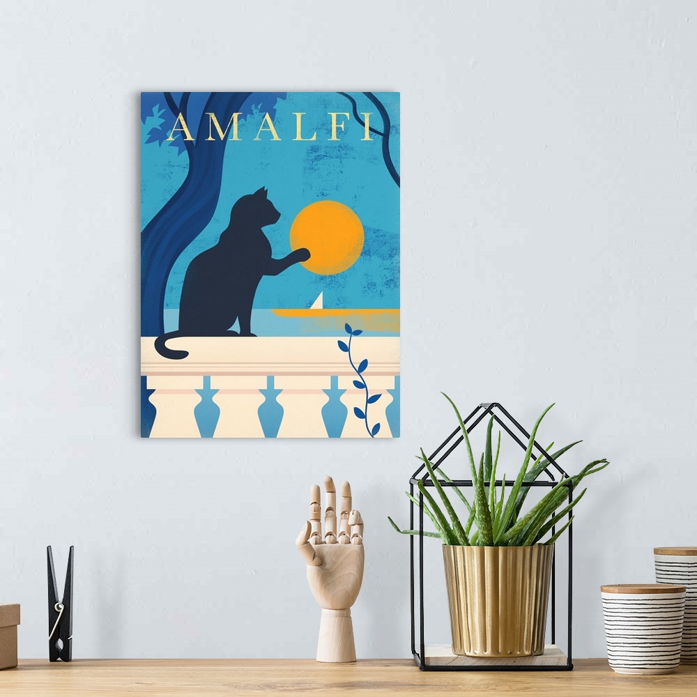 A bohemian room featuring Amalfi Cat