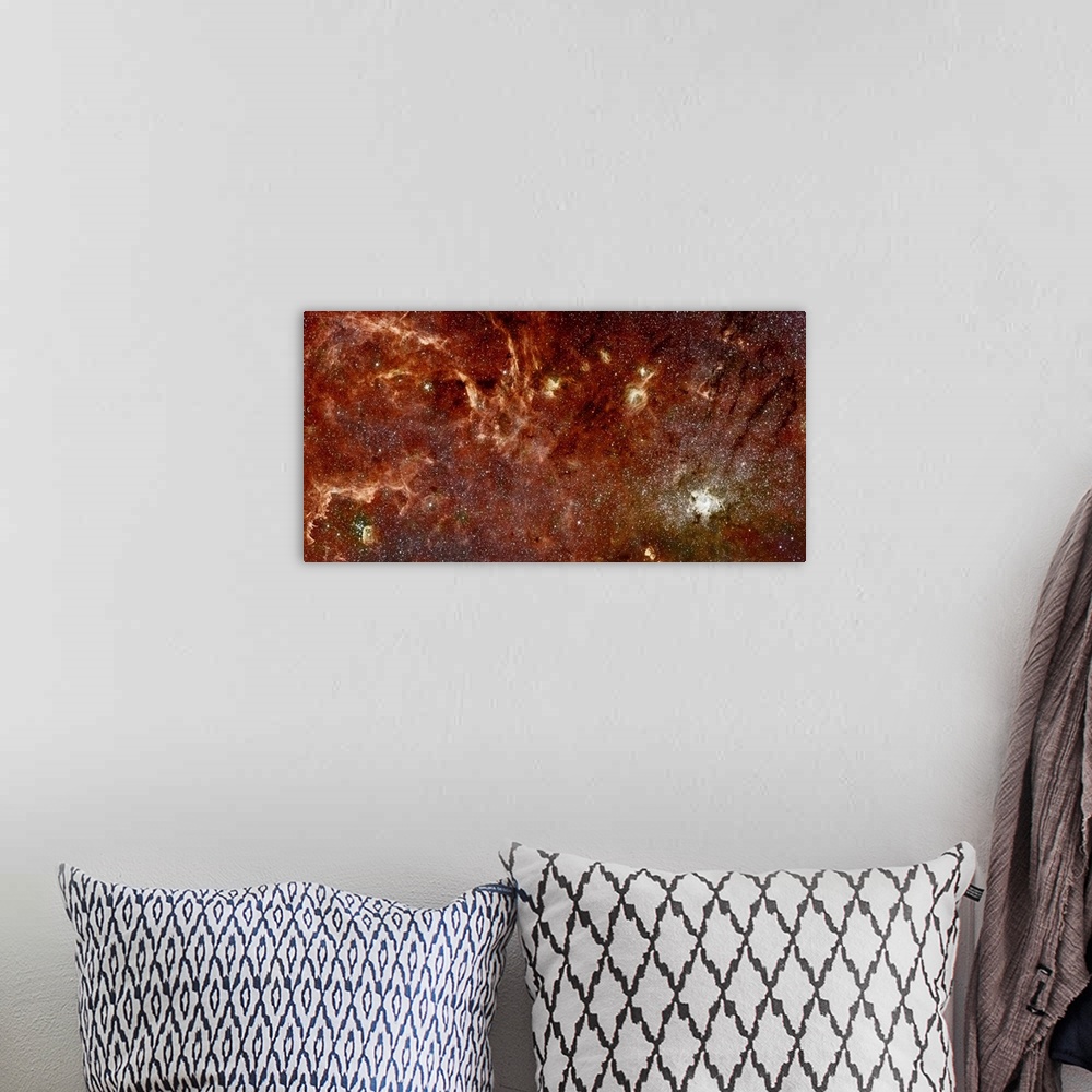 A bohemian room featuring An Infrared View of the Galaxy