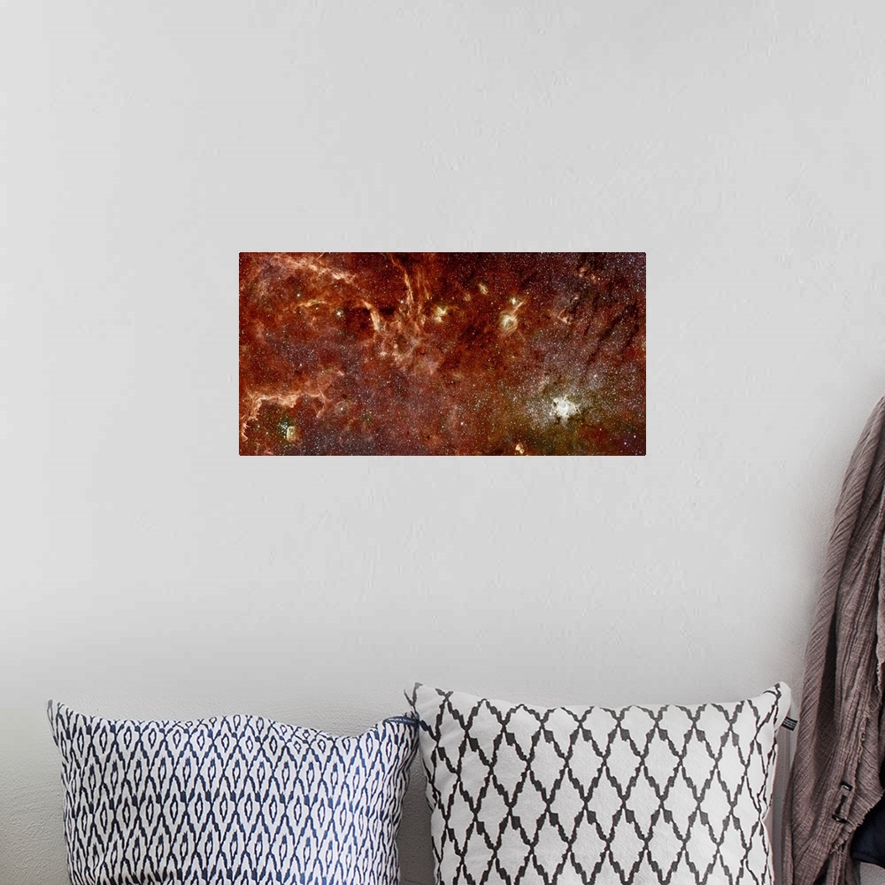 A bohemian room featuring An Infrared View of the Galaxy