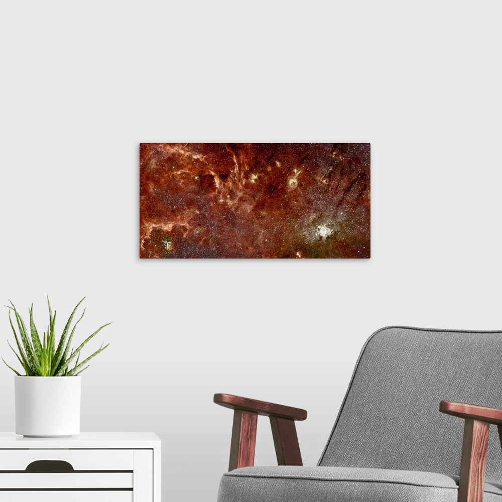 A modern room featuring An Infrared View of the Galaxy