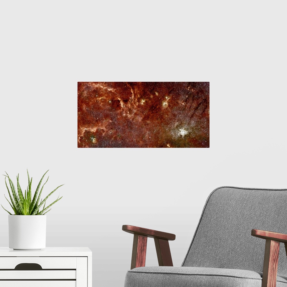 A modern room featuring An Infrared View of the Galaxy