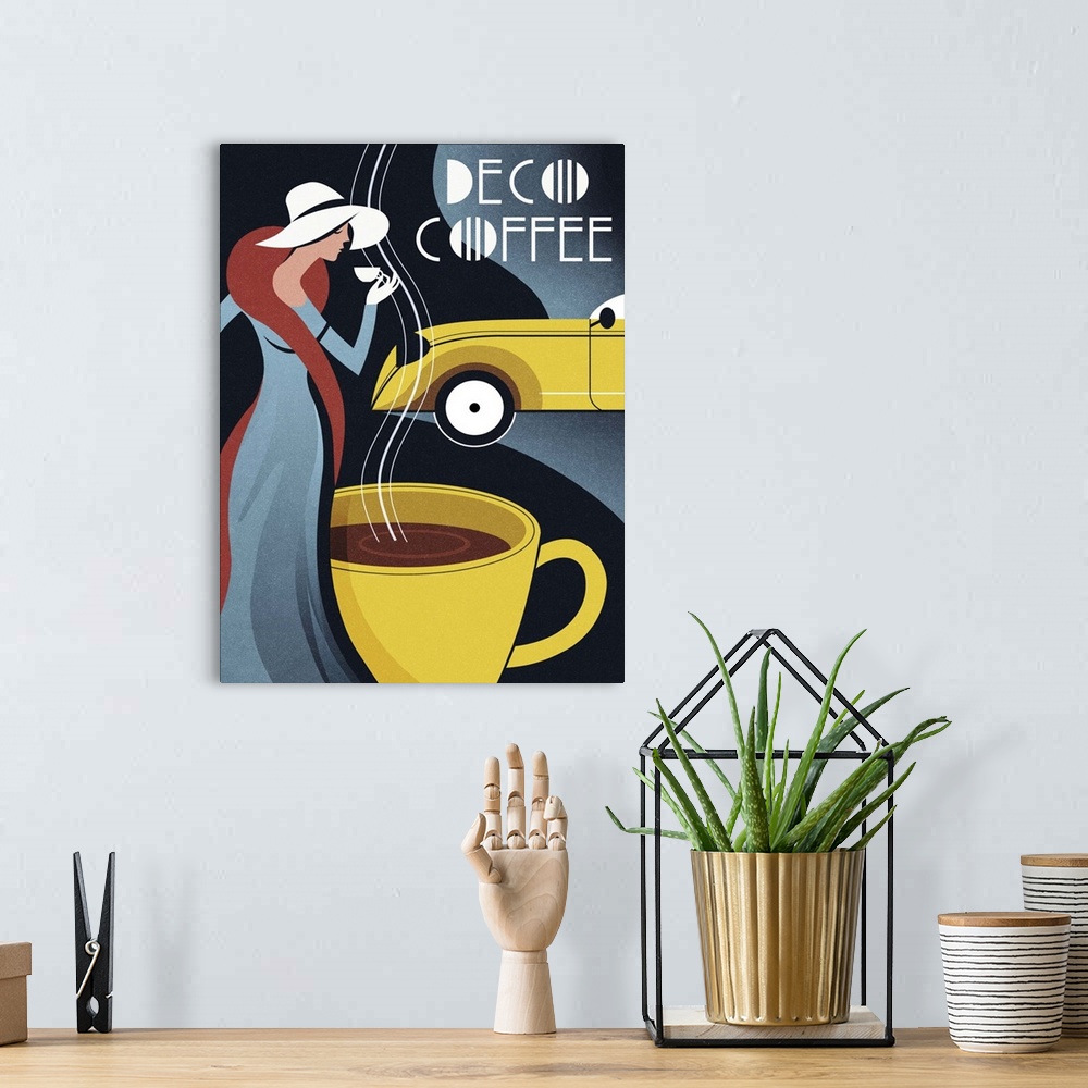 A bohemian room featuring Art Deco Coffee
