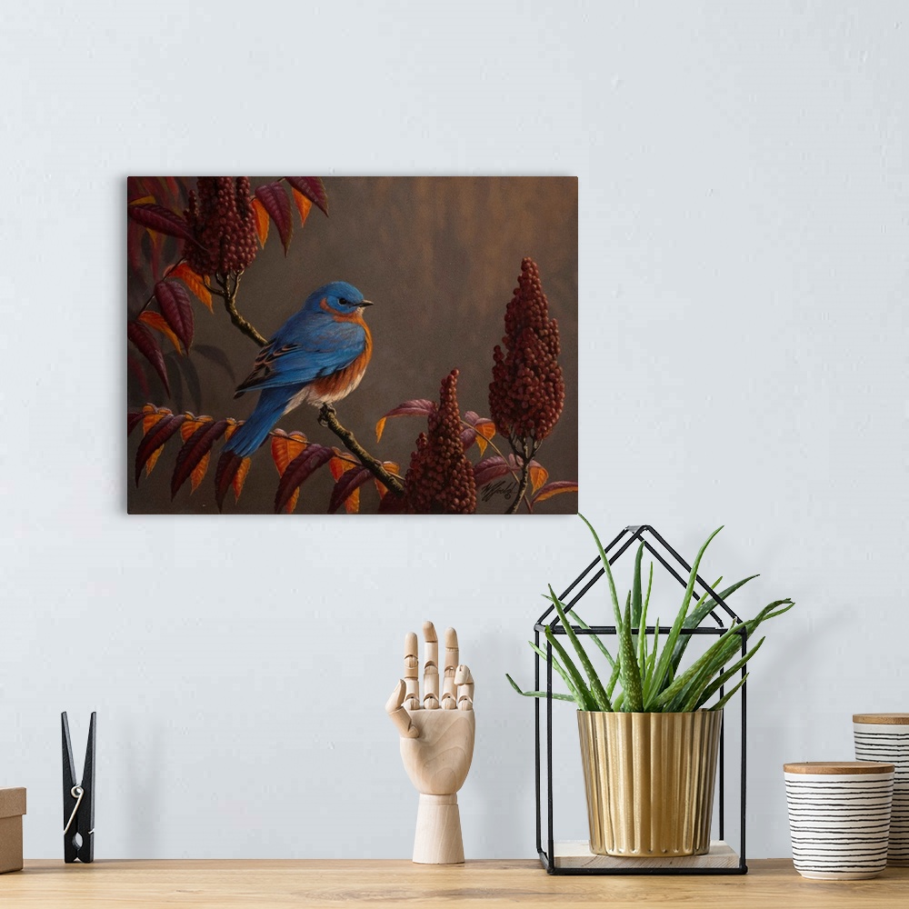 A bohemian room featuring Autumn Bluebird