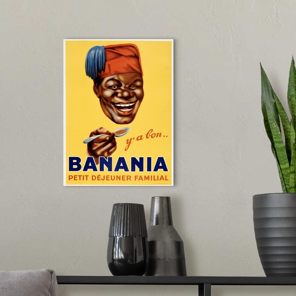 A modern room featuring Banania Chocolate Drink