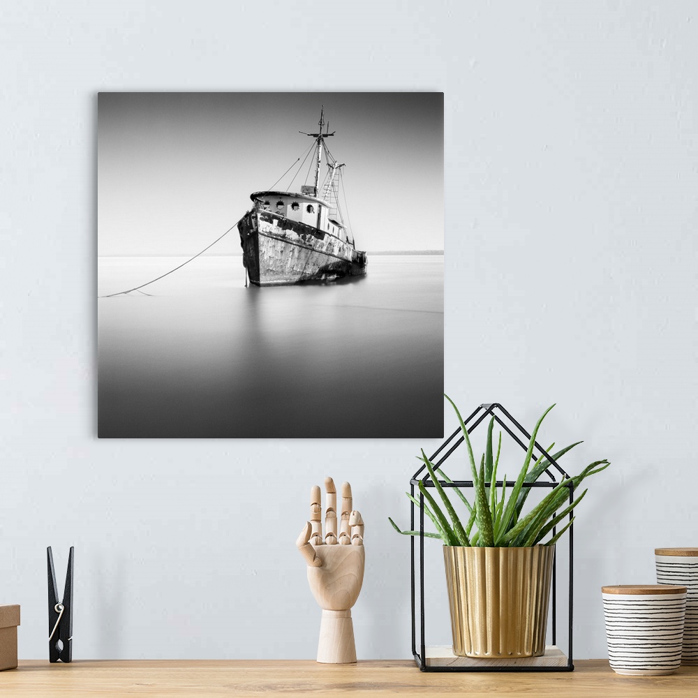A bohemian room featuring Tug Boat moored in still waters