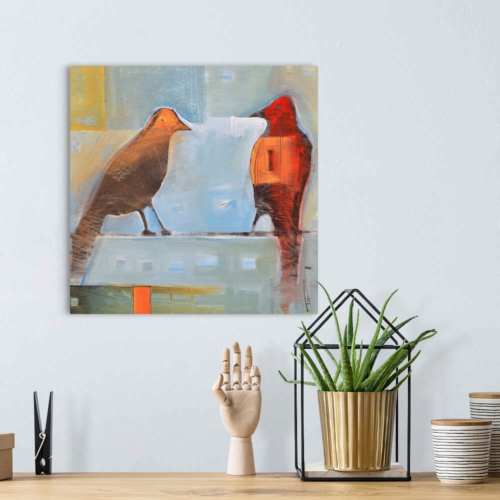 A bohemian room featuring Birds Know II
