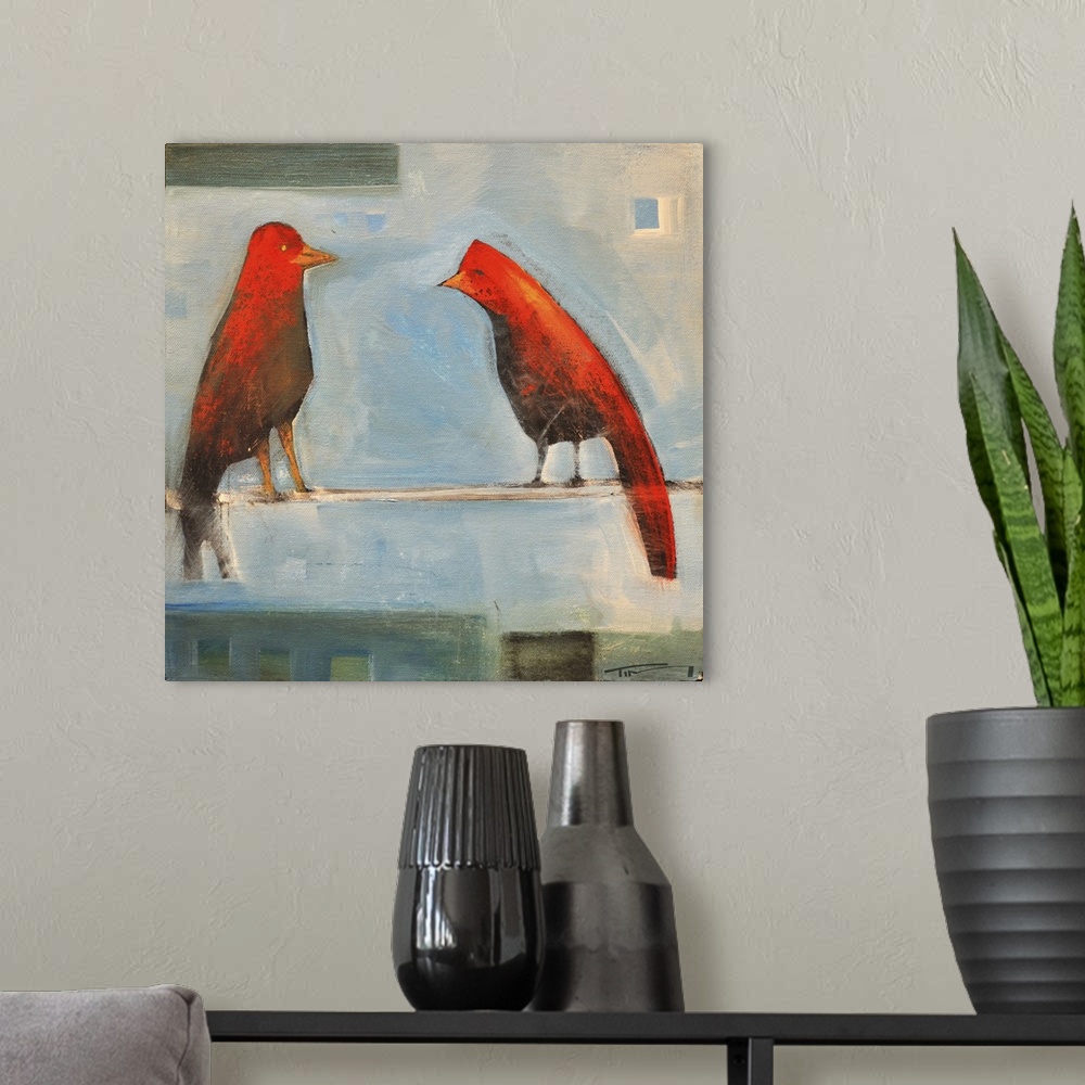A modern room featuring Birds Know III