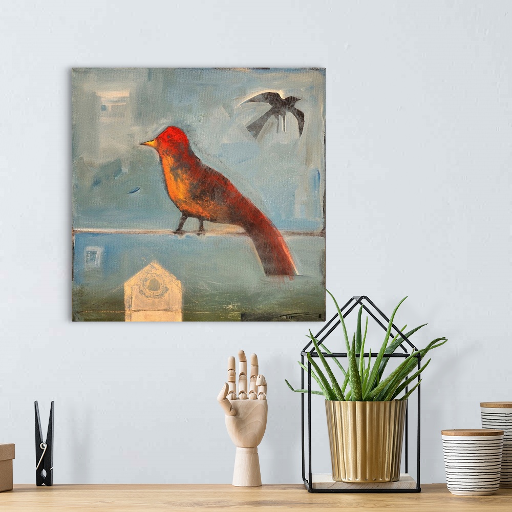 A bohemian room featuring Birds Know IV