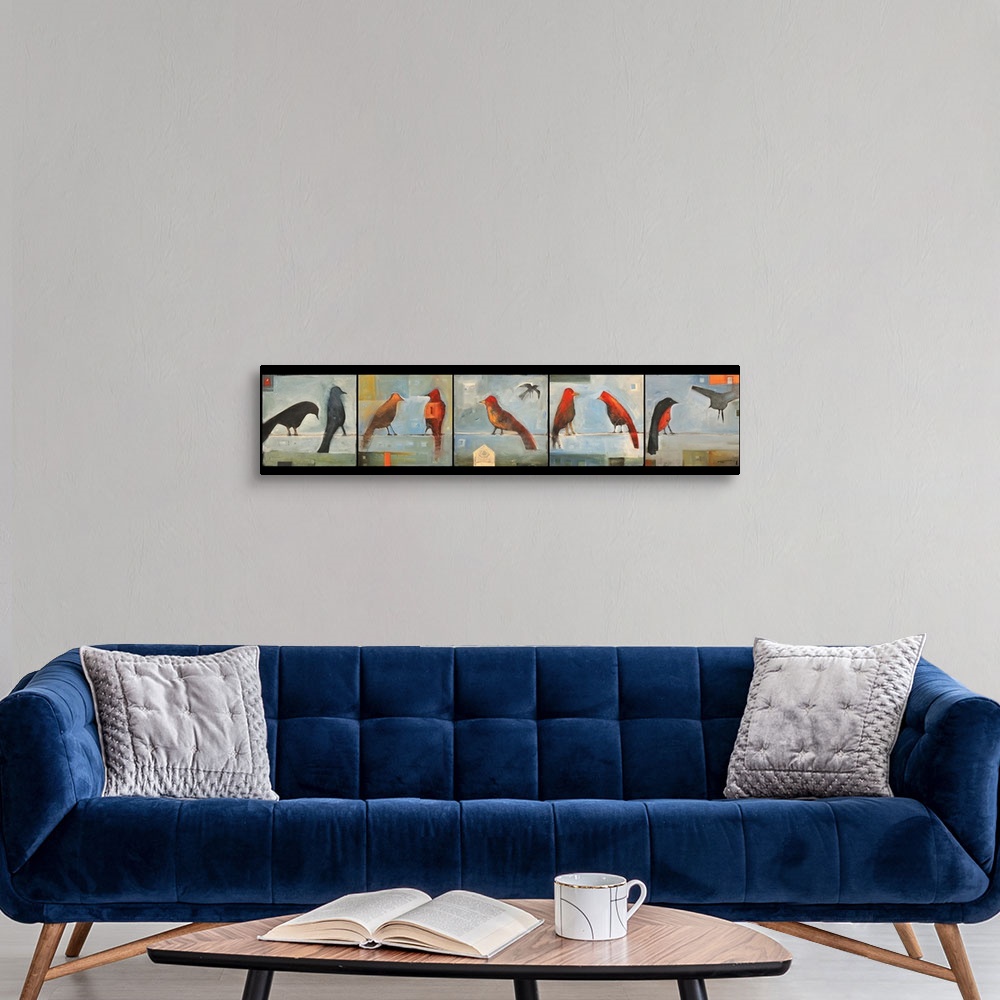A modern room featuring Birds Know Series