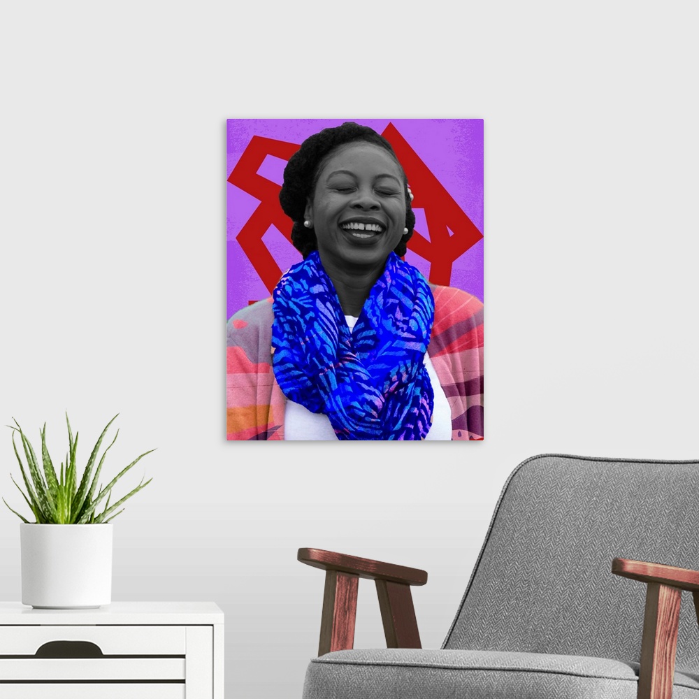 A modern room featuring Black Girl Joy