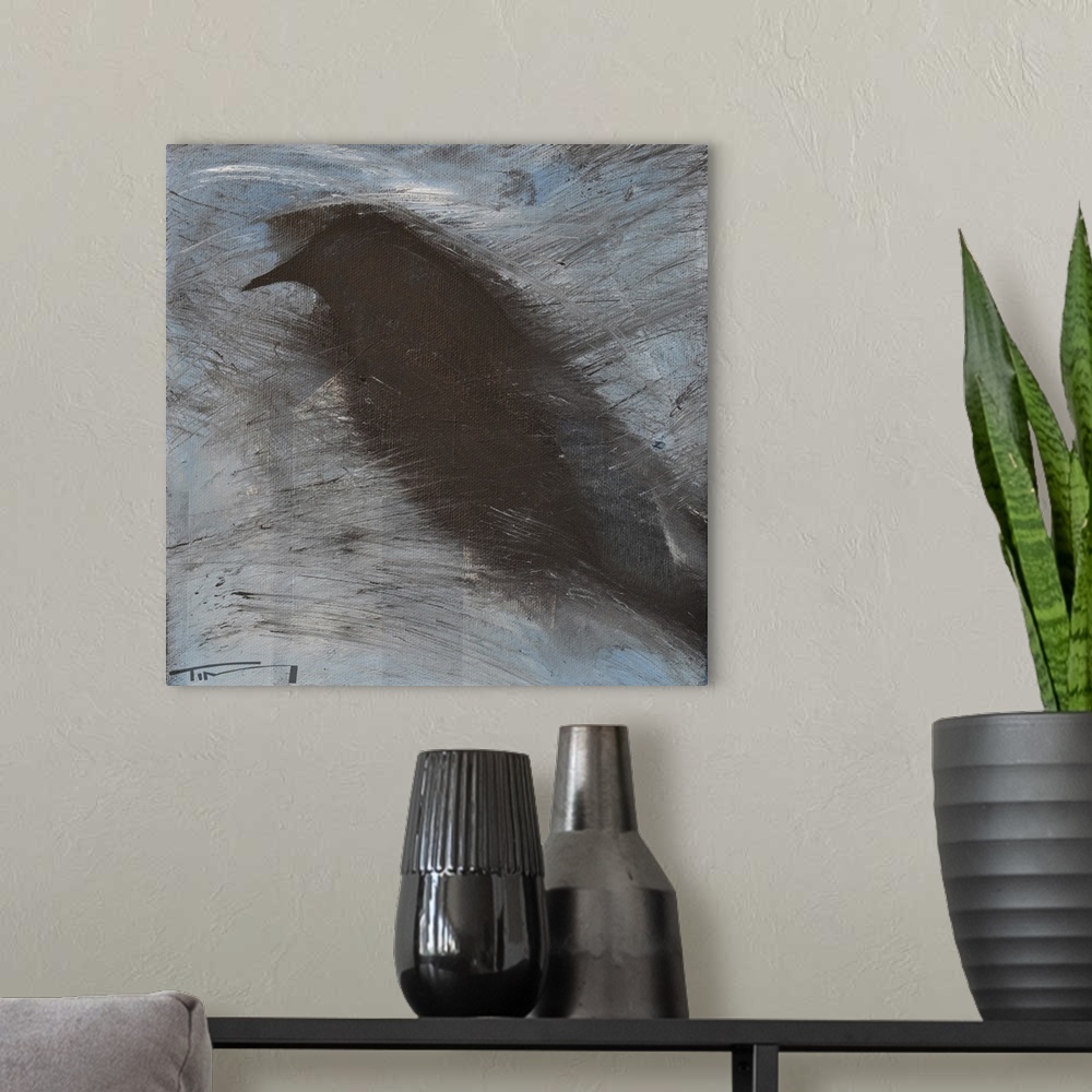 A modern room featuring Blackbird In Wind