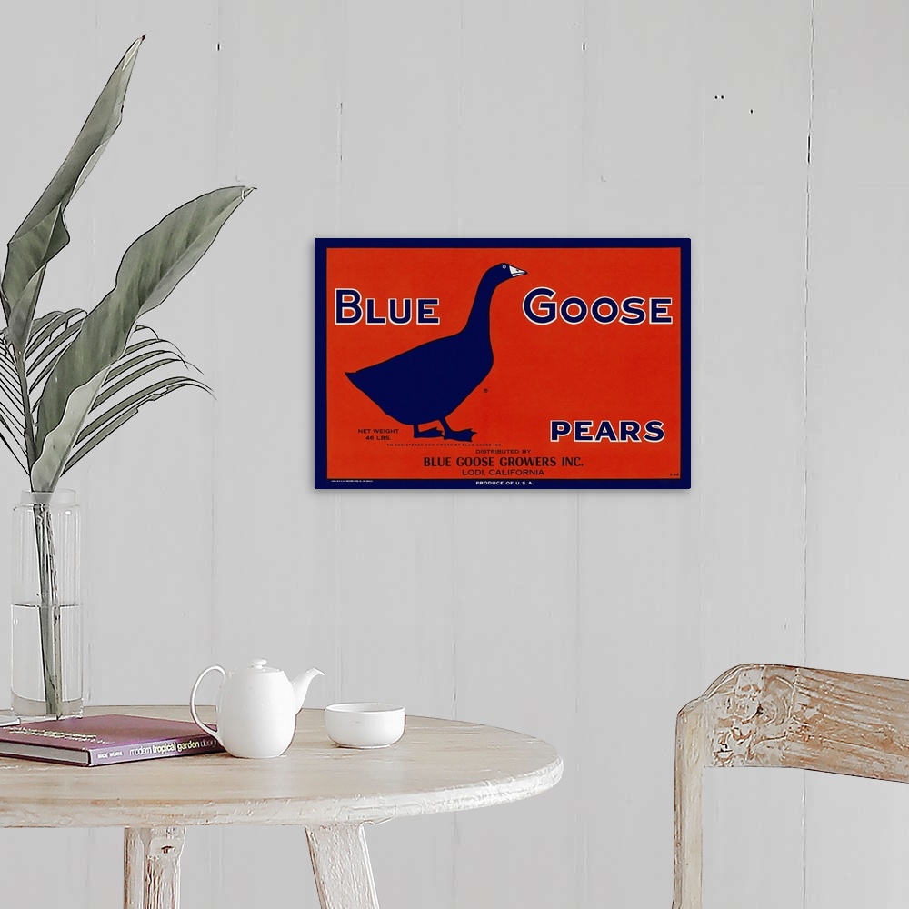 A farmhouse room featuring Blue Goose Pears