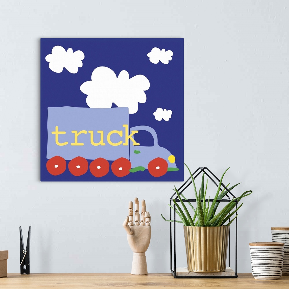 A bohemian room featuring truck