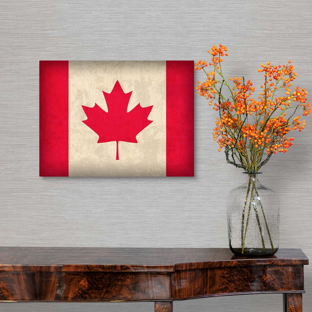 A traditional room featuring Flag of Canada