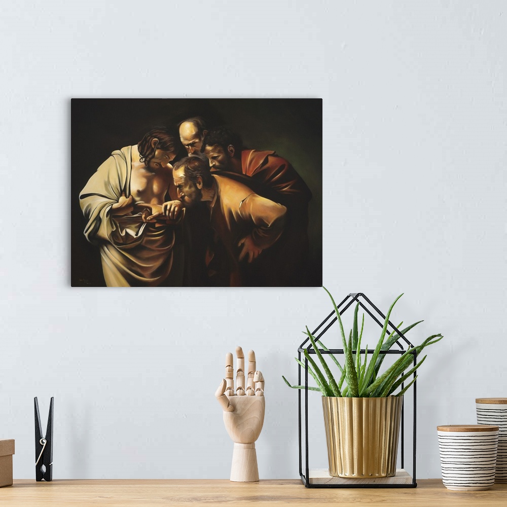 A bohemian room featuring Caravaggio