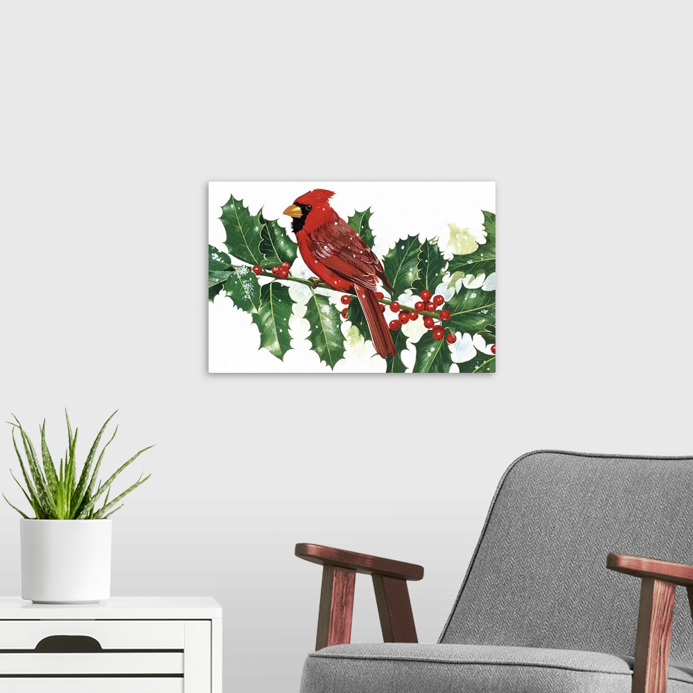 A modern room featuring Cardinals And Holly