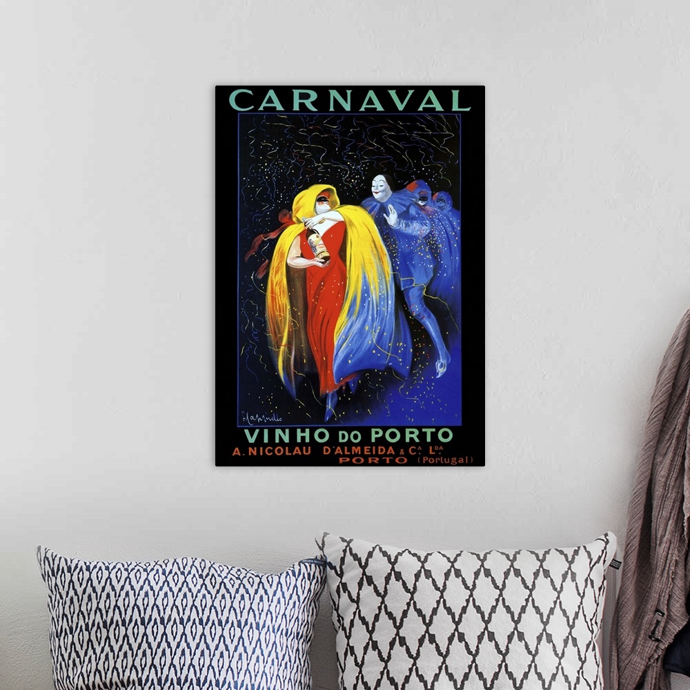 A bohemian room featuring Carnaval - Vintage Advertisement