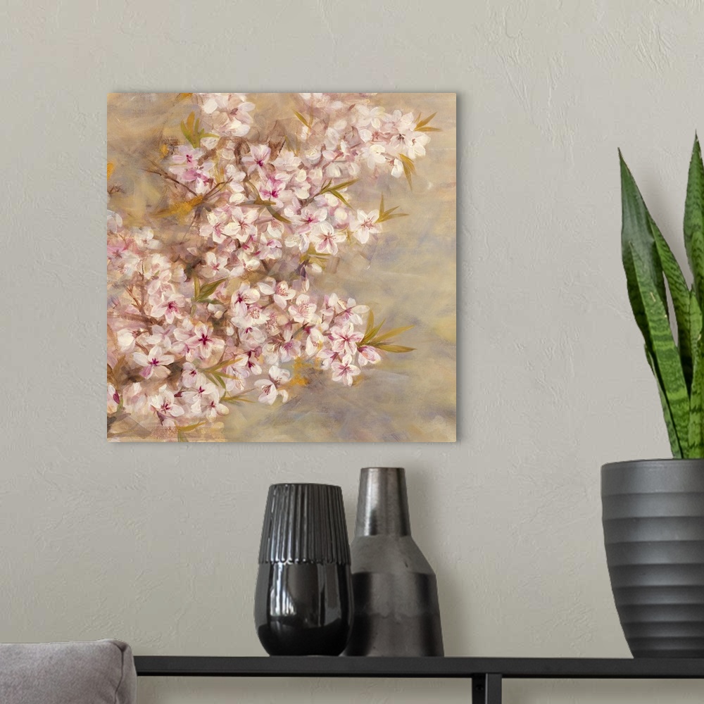 A modern room featuring Cherry Blossom II
