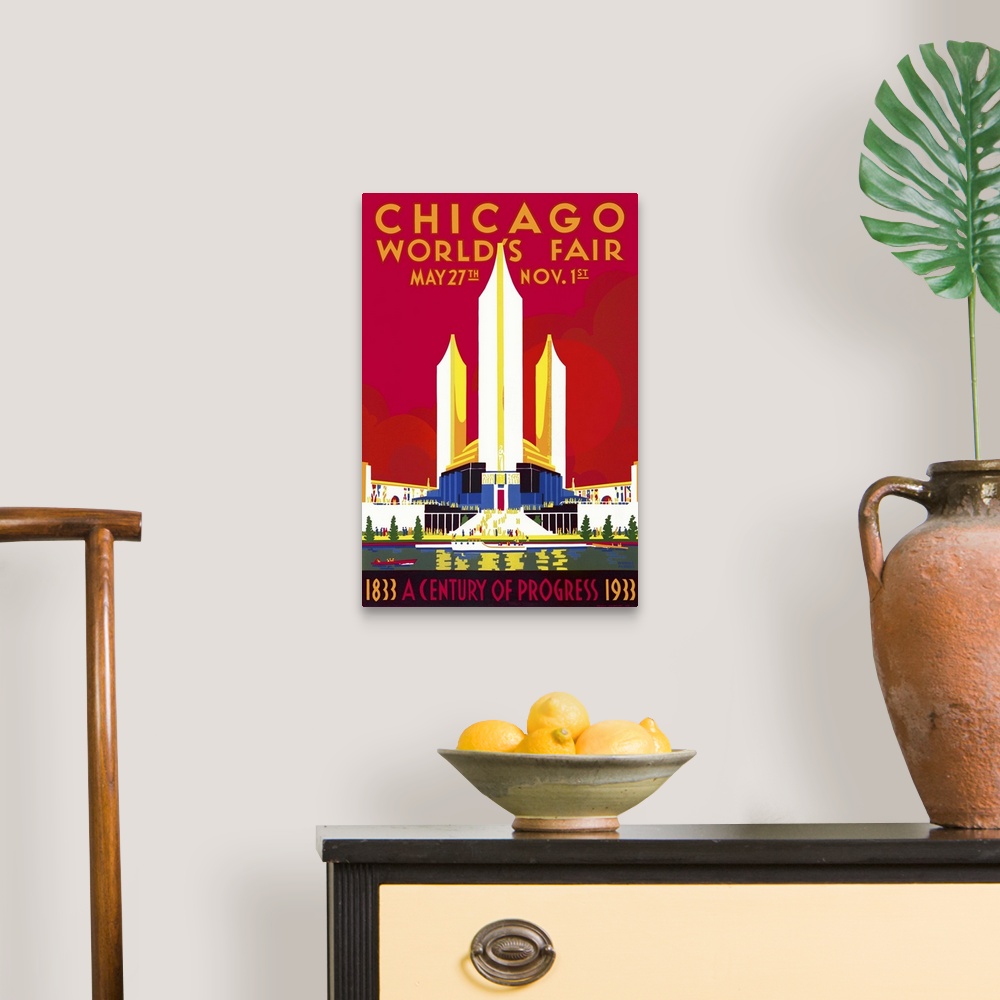 A traditional room featuring Chicago, A Century of Progress