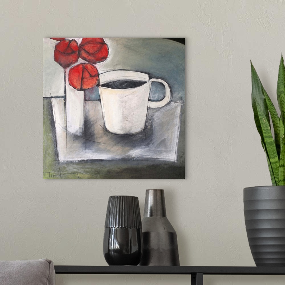 A modern room featuring Coffee And Roses