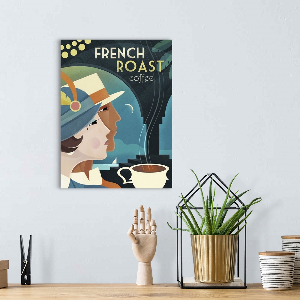 A bohemian room featuring Coffee French