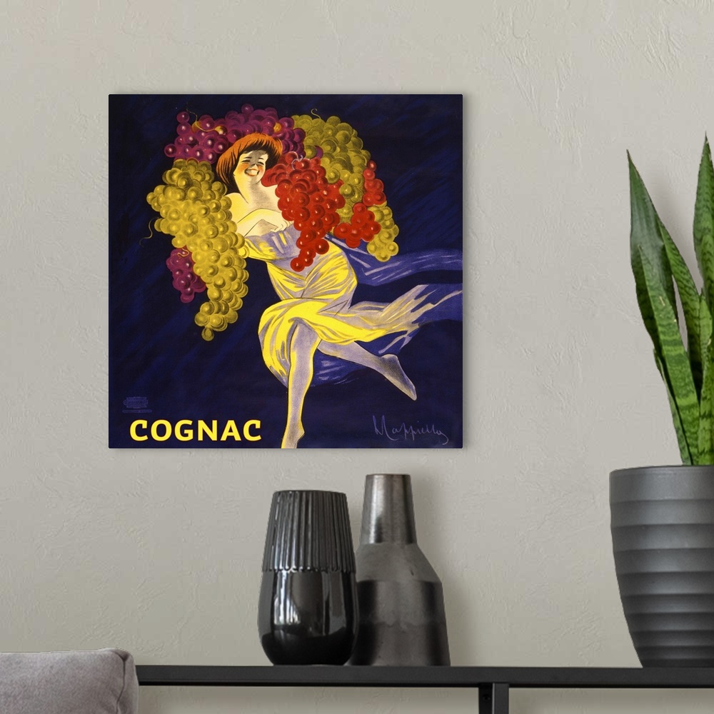 A modern room featuring Cognac - Vintage Advertisement