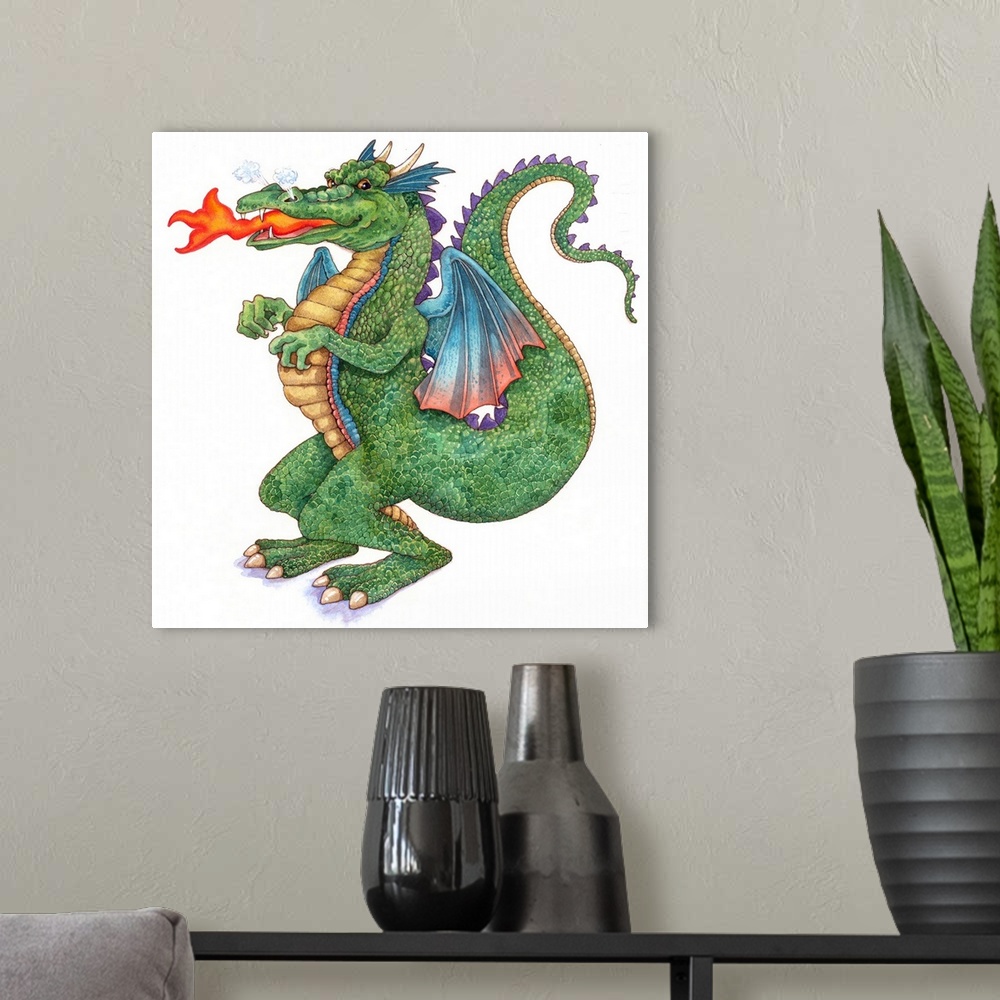A modern room featuring Dragon