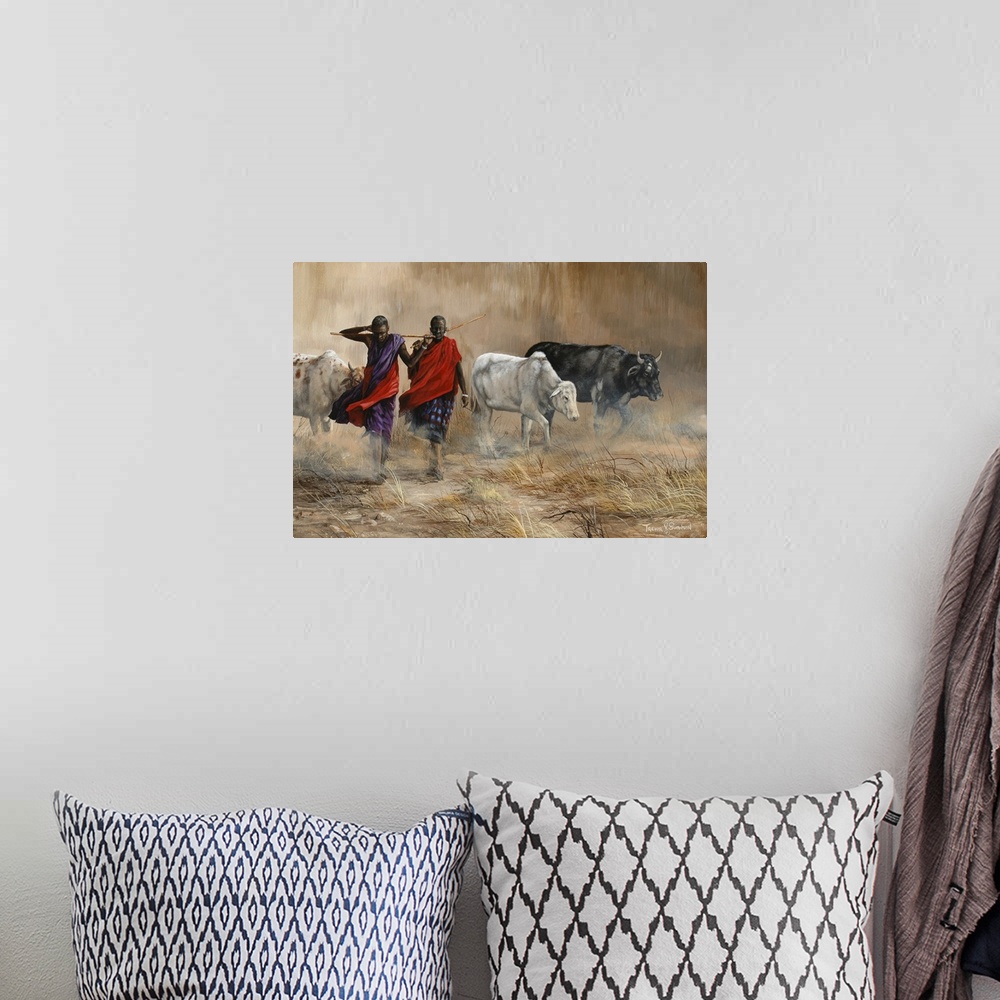 A bohemian room featuring Dusty Cattle Drive
