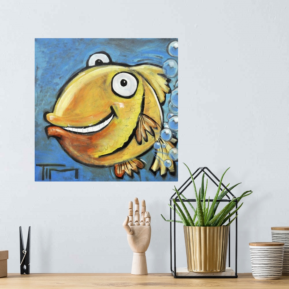 A bohemian room featuring Farting Fish