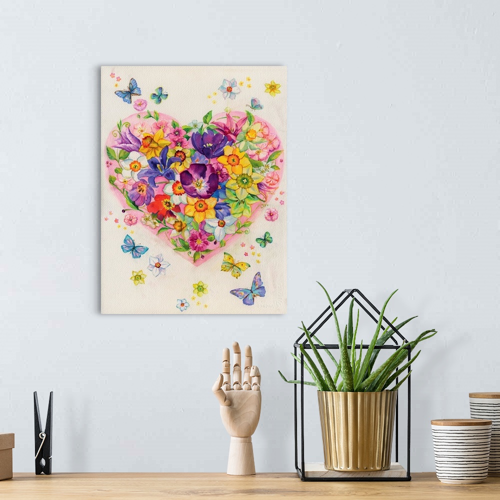 A bohemian room featuring Flowering Heart