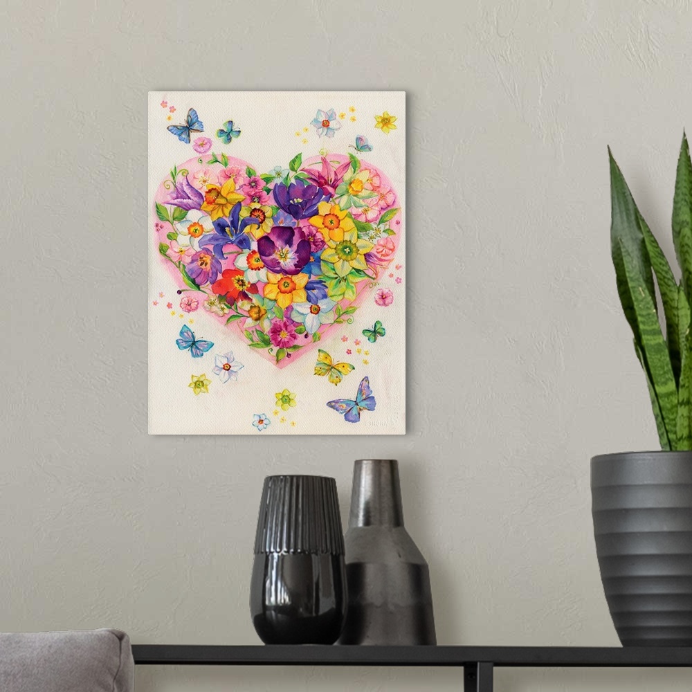 A modern room featuring Flowering Heart