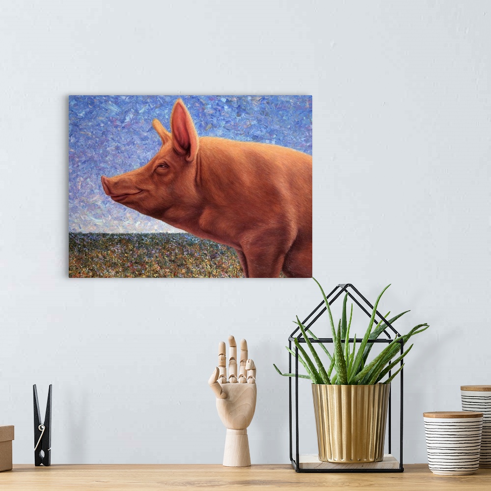 A bohemian room featuring Free Range Pig